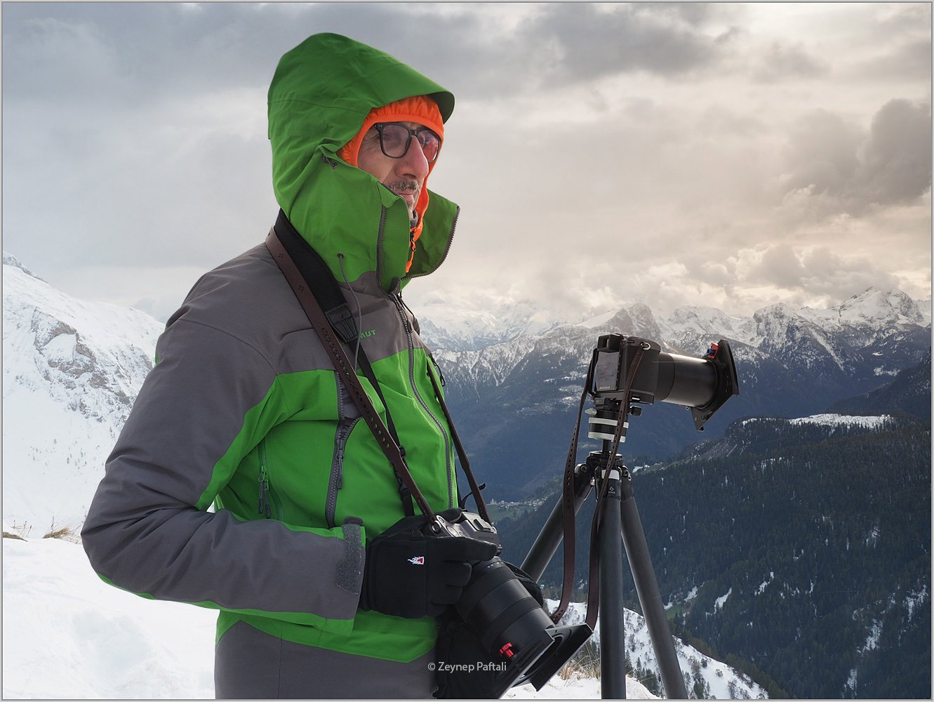Vieri at work on the Dolomites, Italy